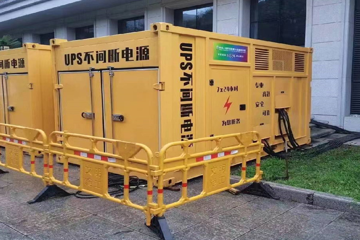 滨州发电机租赁施工现场