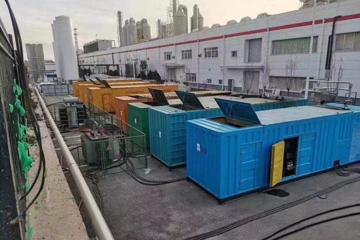滨州发电机租赁施工现场